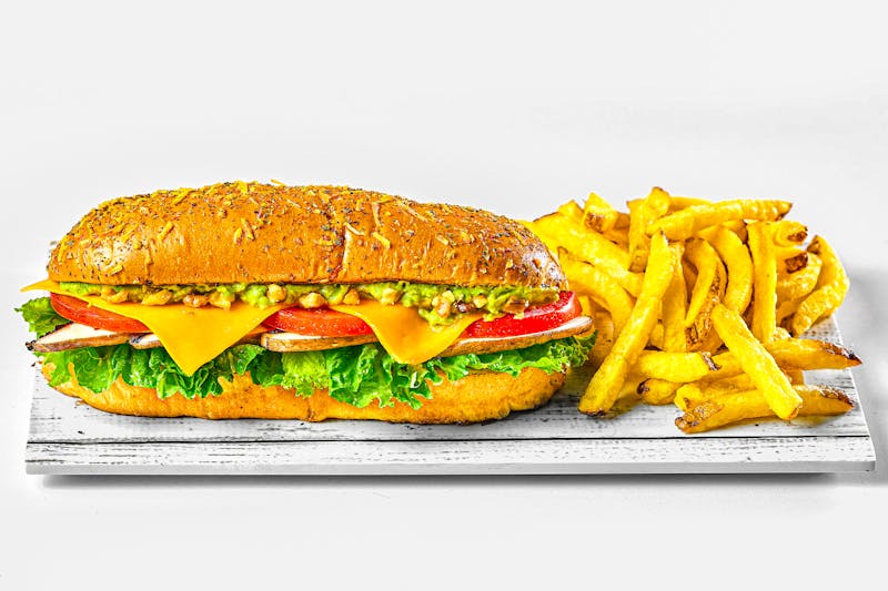 Sausage and pepper hot hoagie