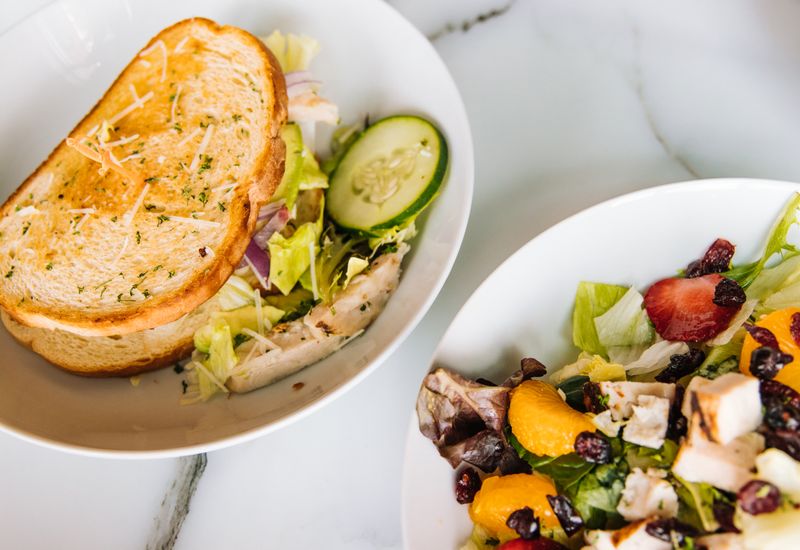 Grilled chicken hot hoagie with peppers